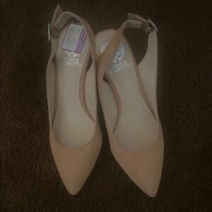 Vince Camuto Women's Beige Slingback Heels